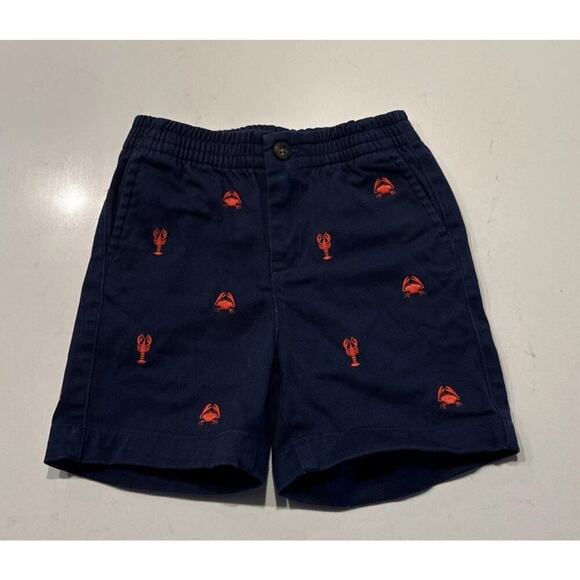 Janie and Jack Other - Janie And Jack Boys Size 18-24 Month Navy Blue Lobster Crab Print Shorts Coastal